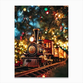 Christmas Train Canvas Print