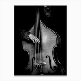 Cello Player Line Art Illustration Canvas Print