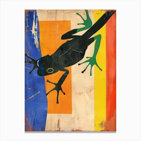 Frog 3 Cut Out Collage Canvas Print