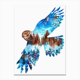 Owl In The Forest 1 Canvas Print