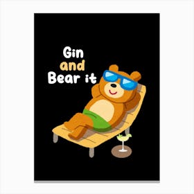 Gin And Bear It Canvas Print