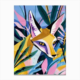 Fox In The Jungle Canvas Print