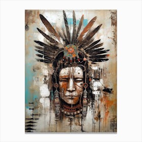Artistry in Ancestry: Illuminating Native American Legacy Canvas Print