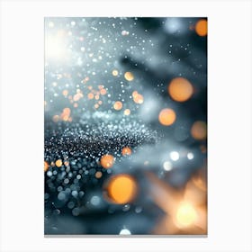 Christmas Lights Background Canvas Print