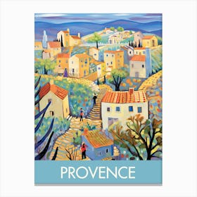 Provence France Travel Print Painting Cute Canvas Print