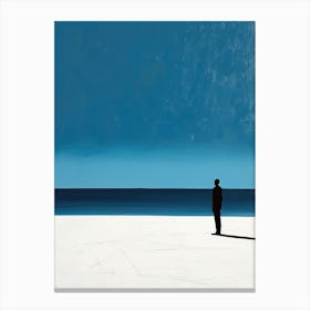 'The Beach' Minimalism Canvas Print