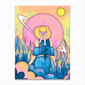 The Space Girl Canvas Print