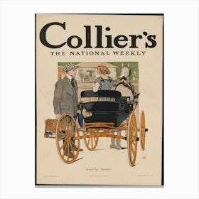 Collier's, The National Weekly. Goodby, summer, Edward Penfield Canvas Print