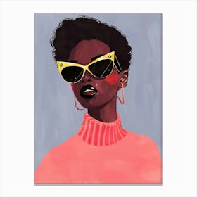 Afro Girl 51 Canvas Print