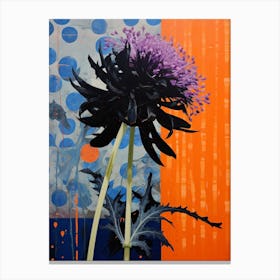 Surreal Florals Cornflower 2 Flower Painting Canvas Print
