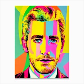 Jake Gyllenhaal Colourful Pop Movies Art Movies Canvas Print