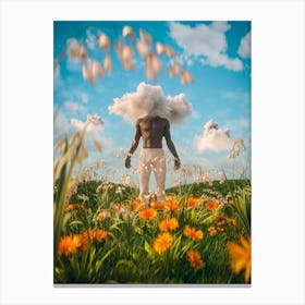 Head In The Clouds Feet On The Ground Canvas Print