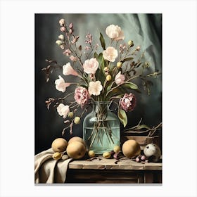 Still Life With Flowers Canvas Print