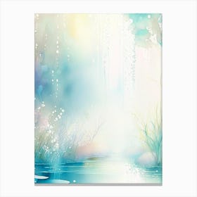 Water Sprites Waterscape Gouache 1 Canvas Print