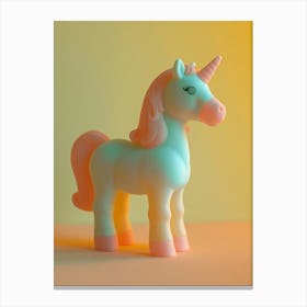 Pastel Toy Unicorn Photography 3 Canvas Print