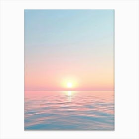 Sunset Over The Ocean 92 Canvas Print