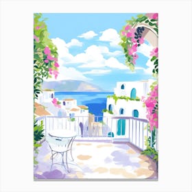 Capri, Italy Colourful View 2 Canvas Print