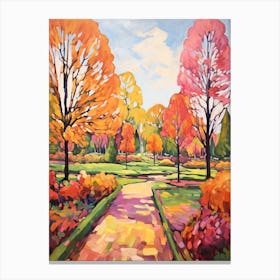 Autumn Gardens Painting Longwood Gardens Usa 2 Canvas Print