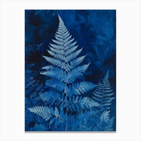 Blue Star Fern Painting 2 Canvas Print