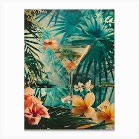 Tropical Frangipani Cocktail Canvas Print