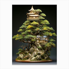 Bonsai Tree Japanese Style 3 Canvas Print