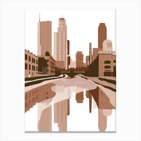 City Skyline Vector Canvas Print