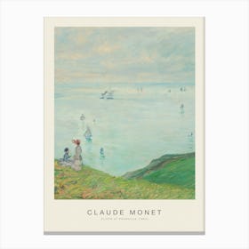 Cliffs at Pourville (Special Edition) - Claude Monet Canvas Print