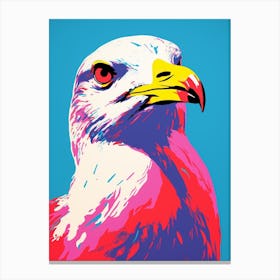 Andy Warhol Style Bird Seagull 1 Canvas Print