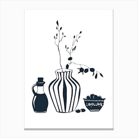 Greece Still Life Canvas Print