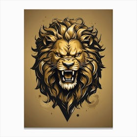 Lion Head Canvas Print
