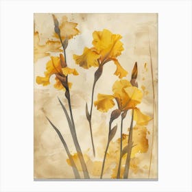 Yellow Iris 4 Canvas Print