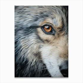 Honshu Wolf Eye 3 Canvas Print