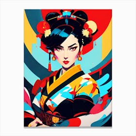 Geisha 80 Canvas Print