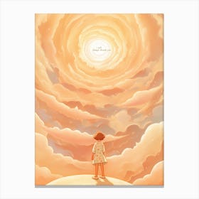 A Girl In The Sky Canvas Print