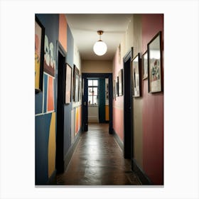 Hallway Stock Videos & Royalty-Free Footage Canvas Print