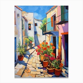 Paphos Cyprus 3 Fauvist Painting Canvas Print