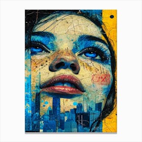Thought Of You - Blue Eyes Wonder Canvas Print