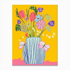 Flowers For My Pretty Canvas Print