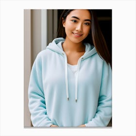 Blue Hoodie-Reimagined Canvas Print