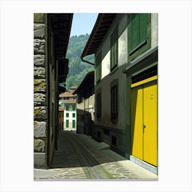 Yellow Door Canvas Print