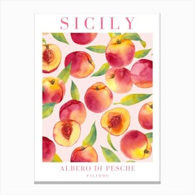 Peach Sicily Canvas Print