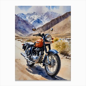 Royal Enfield Ladakh Canvas Print