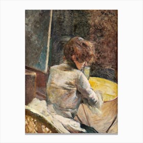 Waiting , Henri de Toulouse-Lautrec Canvas Print
