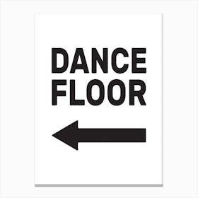Dance Floor Left Canvas Print