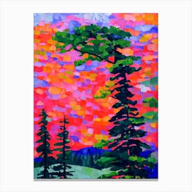 Lodgepole Pine Tree Cubist 1 Canvas Print