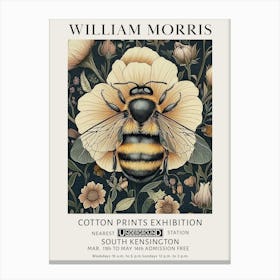 William Morris Bee 2 Vintage Exhibition Canvas Print