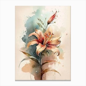 Lily Painting Canvas Print