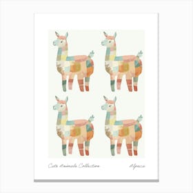 Cute Animals Collection Alpaca 1 Canvas Print