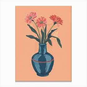 Gerberas In A Vase Canvas Print