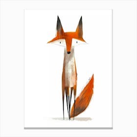 Fox Illustration Canvas Print